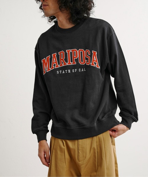 CPCM（シーピーシーエム）の「アップリケ刺繍裏毛クルースウェット（スウェット・メンズ・チャコールグレー/オフホワイト/ブルー/グリーン・MEDIUM/LARGE）」の22枚目の写真