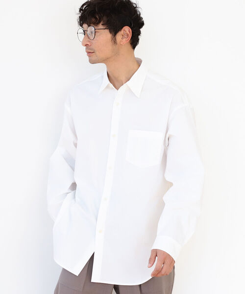 B:MING by BEAMS(ビーミングバイビームス)の「【FINE BOYS6月号掲載】B:MING by BEAMS / ワイドフィット タイプライター シャツ(シャツ/ブラウス・メンズ・サックスブルー/グリーン/ホワイト系その他6・SMALL/MEDIUM/LARGE/X-LARGE)」の19枚目の写真