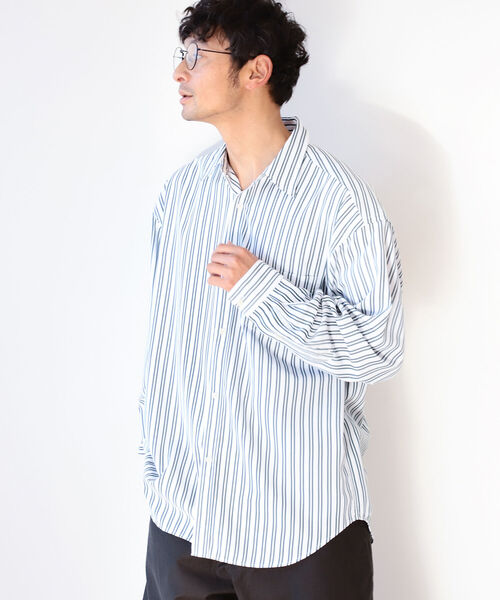 B:MING by BEAMS(ビーミングバイビームス)の「【FINE BOYS6月号掲載】B:MING by BEAMS / ワイドフィット タイプライター シャツ(シャツ/ブラウス・メンズ・サックスブルー/グリーン/ホワイト系その他6・SMALL/MEDIUM/LARGE/X-LARGE)」の20枚目の写真