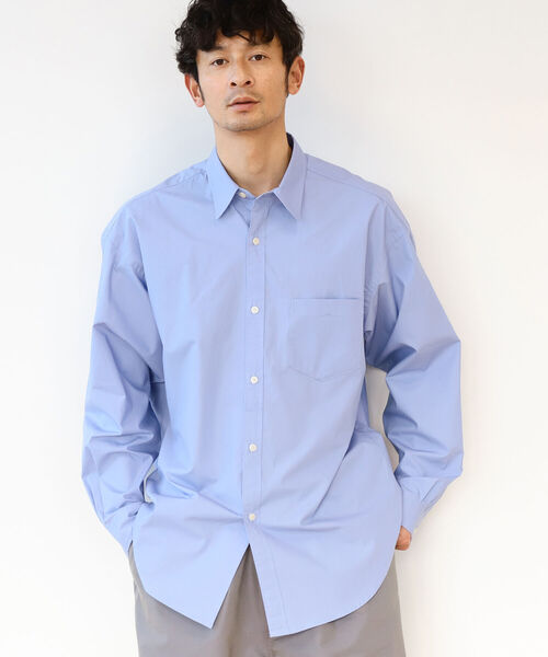 B:MING by BEAMS(ビーミングバイビームス)の「【FINE BOYS6月号掲載】B:MING by BEAMS / ワイドフィット タイプライター シャツ(シャツ/ブラウス・メンズ・サックスブルー/グリーン/ホワイト系その他6・SMALL/MEDIUM/LARGE/X-LARGE)」の21枚目の写真