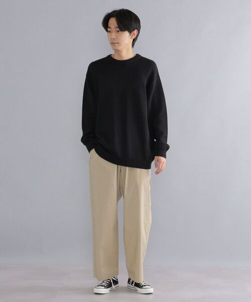 SHIPS(シップス)の「【WEB限定】SHIPS: 〈手洗い可能〉 3.5G ビッグシルエット クルーネック ニット(ニット/セーター・メンズ・ロイヤルブルー/ピンク/ネイビー/ブラック/ホワイト/ベージュ/ダークグレー/イエロー・MEDIUM/LARGE/SMALL/X-LARGE)」の20枚目の写真