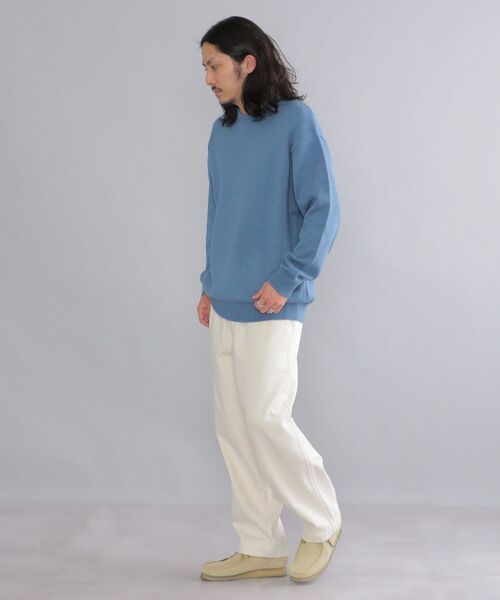 SHIPS(シップス)の「【WEB限定】SHIPS: 〈手洗い可能〉 3.5G ビッグシルエット クルーネック ニット(ニット/セーター・メンズ・ロイヤルブルー/ピンク/ネイビー/ブラック/ホワイト/ベージュ/ダークグレー/イエロー・MEDIUM/LARGE/SMALL/X-LARGE)」の17枚目の写真