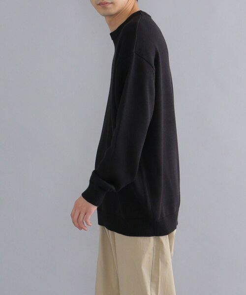 SHIPS(シップス)の「【WEB限定】SHIPS: 〈手洗い可能〉 3.5G ビッグシルエット クルーネック ニット(ニット/セーター・メンズ・ロイヤルブルー/ピンク/ネイビー/ブラック/ホワイト/ベージュ/ダークグレー/イエロー・MEDIUM/LARGE/SMALL/X-LARGE)」の18枚目の写真