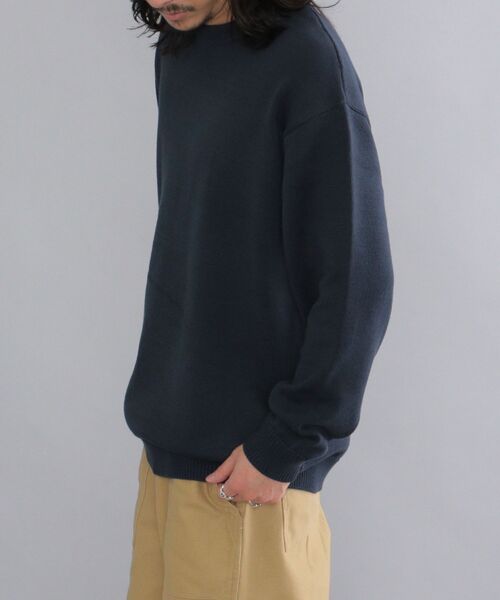 SHIPS(シップス)の「【WEB限定】SHIPS: 〈手洗い可能〉 3.5G ビッグシルエット クルーネック ニット(ニット/セーター・メンズ・ロイヤルブルー/ピンク/ネイビー/ブラック/ホワイト/ベージュ/ダークグレー/イエロー・MEDIUM/LARGE/SMALL/X-LARGE)」の19枚目の写真