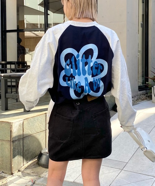 フラワーラグランt Tシャツ カットソー Who S Who Gallery フーズフーギャラリー のファッション通販 Zozotown