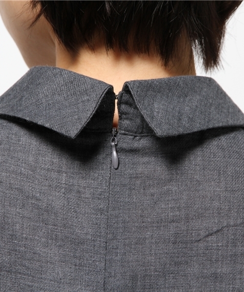 OUTLET（アウトレット）の「【mystic】クロップド丈ブラウス（シャツ/ブラウス・レディース・オフホワイト/ネイビー/ブラック・FREE）」の8枚目の写真