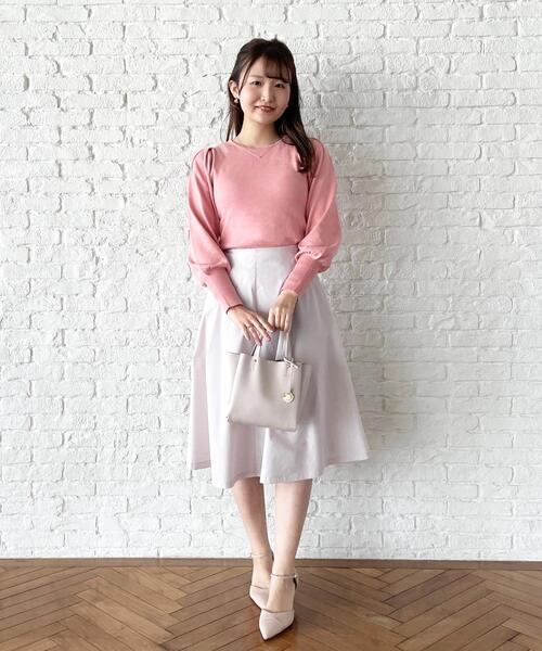 index（インデックス）の「◇メモリータフタフレアスカート【WEB限定