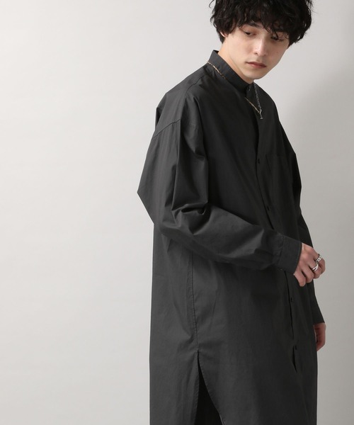 RAGEBLUE(レイジブルー)の「ブロード/バンドカラーロングシャツ/262462(シャツ/ブラウス・メンズ・ホワイト/ブラック・FREE)」の5枚目の写真