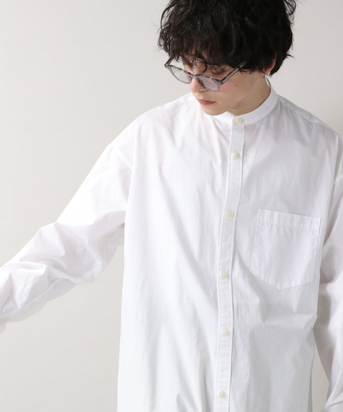 RAGEBLUE(レイジブルー)の「ブロード/バンドカラーロングシャツ/262462(シャツ/ブラウス・メンズ・ホワイト/ブラック・FREE)」の7枚目の写真