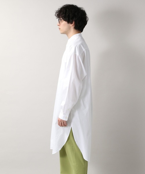 RAGEBLUE(レイジブルー)の「ブロード/バンドカラーロングシャツ/262462(シャツ/ブラウス・メンズ・ホワイト/ブラック・FREE)」の8枚目の写真