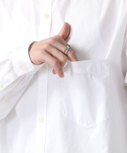 RAGEBLUE(レイジブルー)の「ブロード/バンドカラーロングシャツ/262462(シャツ/ブラウス・メンズ・ホワイト/ブラック・FREE)」の11枚目の写真