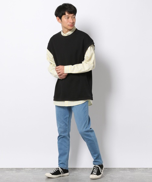 LAKOLE（ラコレ）の「ストレッチワッフルベスト / 263662（ベスト・メンズ・ブルー/ブラック/ベージュ・LARGE/MEDIUM）」の7枚目の写真