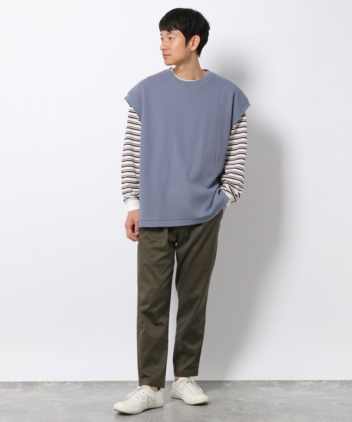LAKOLE（ラコレ）の「ストレッチワッフルベスト / 263662（ベスト・メンズ・ブルー/ブラック/ベージュ・LARGE/MEDIUM）」の11枚目の写真