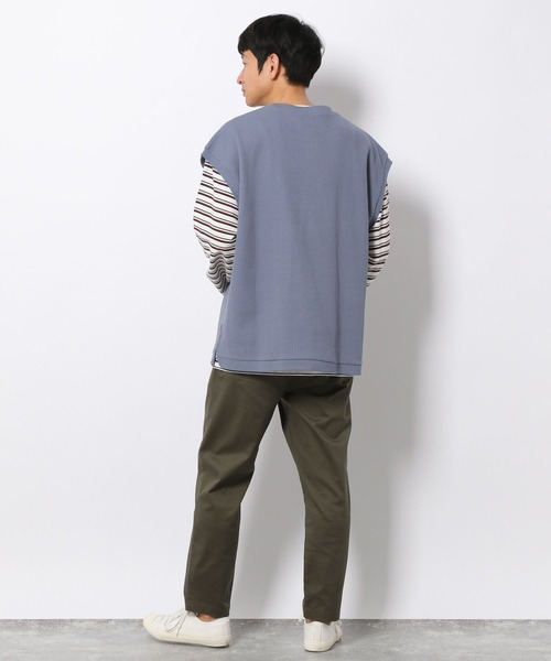 LAKOLE（ラコレ）の「ストレッチワッフルベスト / 263662（ベスト・メンズ・ブルー/ブラック/ベージュ・LARGE/MEDIUM）」の12枚目の写真