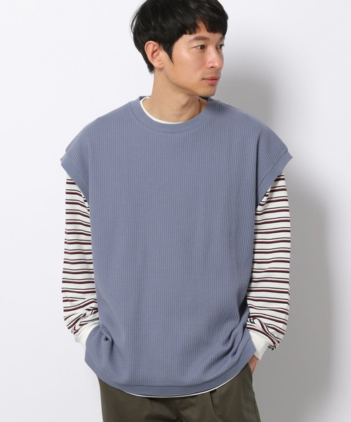 LAKOLE（ラコレ）の「ストレッチワッフルベスト / 263662（ベスト・メンズ・ブルー/ブラック/ベージュ・LARGE/MEDIUM）」の13枚目の写真