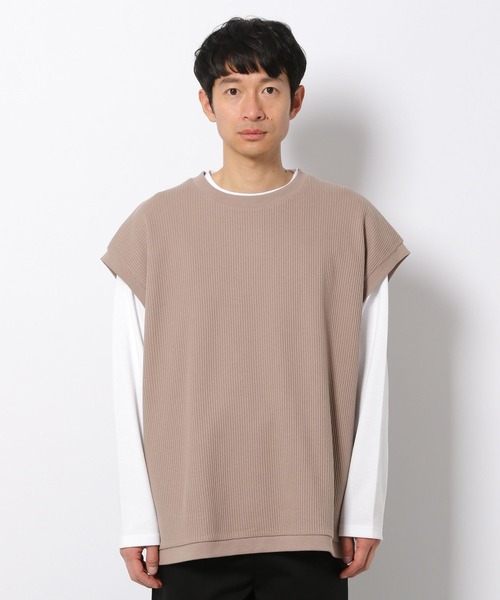 LAKOLE（ラコレ）の「ストレッチワッフルベスト / 263662（ベスト・メンズ・ブルー/ブラック/ベージュ・LARGE/MEDIUM）」の14枚目の写真