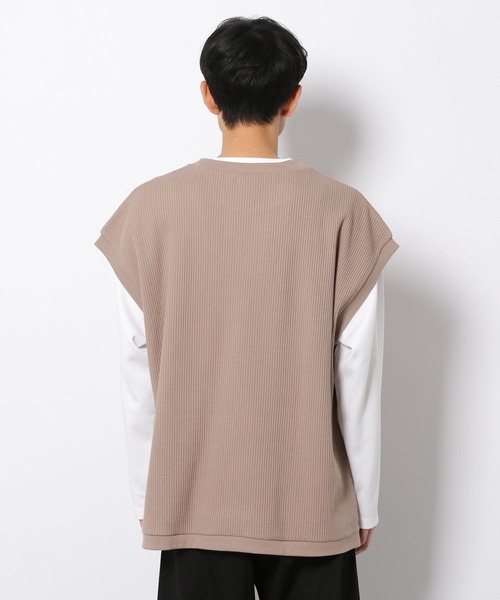 LAKOLE（ラコレ）の「ストレッチワッフルベスト / 263662（ベスト・メンズ・ブルー/ブラック/ベージュ・LARGE/MEDIUM）」の16枚目の写真