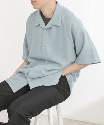 SENSE OF PLACE by URBAN RESEARCH | 『WEB先行販売』シアーメッシュオープンカラーシャツ(5分袖)(シャツ/ブラウス)