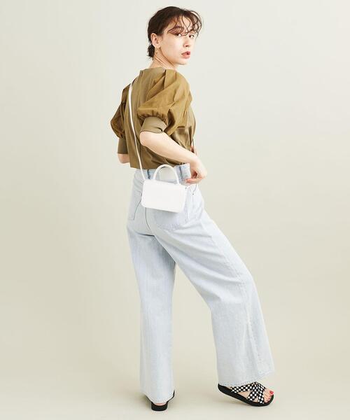 BEAUTY&YOUTH UNITED ARROWS（ビューティーアンドユースユナイテッドアローズ）の「BY ワンハンドルフラップミニ ショルダーバッグ -2WAY-（ショルダーバッグ・レディース・ホワイト/ブラック/コバルトブルー・FREE）」の8枚目の写真