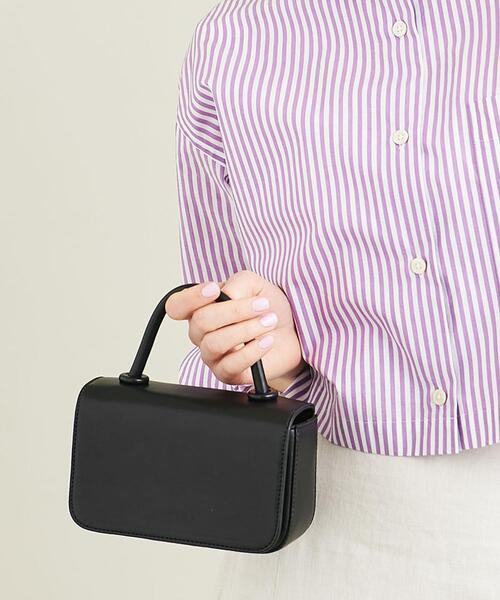 BEAUTY&YOUTH UNITED ARROWS（ビューティーアンドユースユナイテッドアローズ）の「BY ワンハンドルフラップミニ ショルダーバッグ -2WAY-（ショルダーバッグ・レディース・ホワイト/ブラック/コバルトブルー・FREE）」の10枚目の写真