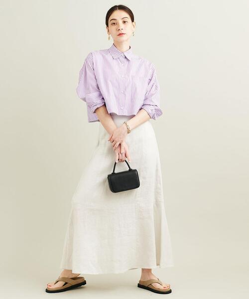 BEAUTY&YOUTH UNITED ARROWS（ビューティーアンドユースユナイテッドアローズ）の「BY ワンハンドルフラップミニ ショルダーバッグ -2WAY-（ショルダーバッグ・レディース・ホワイト/ブラック/コバルトブルー・FREE）」の14枚目の写真