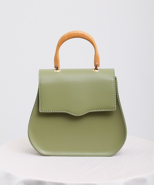 sakishimatokyo（サキシマトーキョー）の「ウッドハンドバッグ（ハンドバッグ・レディース・アイボリー/カーキ/ブラウン/ブラック・FREE）」の9枚目の写真