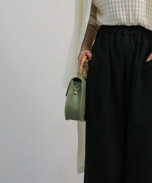 sakishimatokyo（サキシマトーキョー）の「ウッドハンドバッグ（ハンドバッグ・レディース・アイボリー/カーキ/ブラウン/ブラック・FREE）」の16枚目の写真