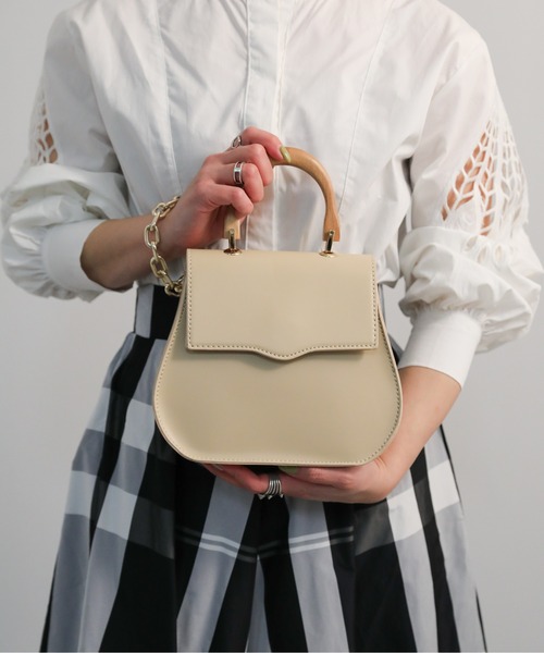 sakishimatokyo（サキシマトーキョー）の「ウッドハンドバッグ（ハンドバッグ・レディース・アイボリー/カーキ/ブラウン/ブラック・FREE）」の19枚目の写真