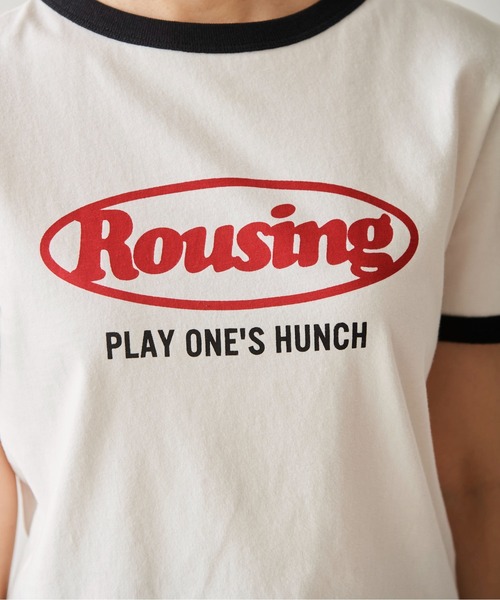 FREE'S MART（フリーズマート）の「◆ロゴプリントリンガーＴシャツ（Tシャツ/カットソー・レディース・ホワイト/ブルー/レッド・FREE）」の17枚目の写真