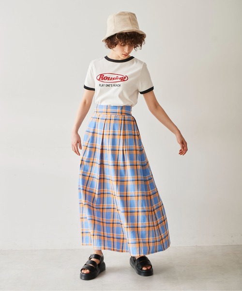 FREE'S MART（フリーズマート）の「◆ロゴプリントリンガーＴシャツ（Tシャツ/カットソー・レディース・ホワイト/ブルー/レッド・FREE）」の20枚目の写真