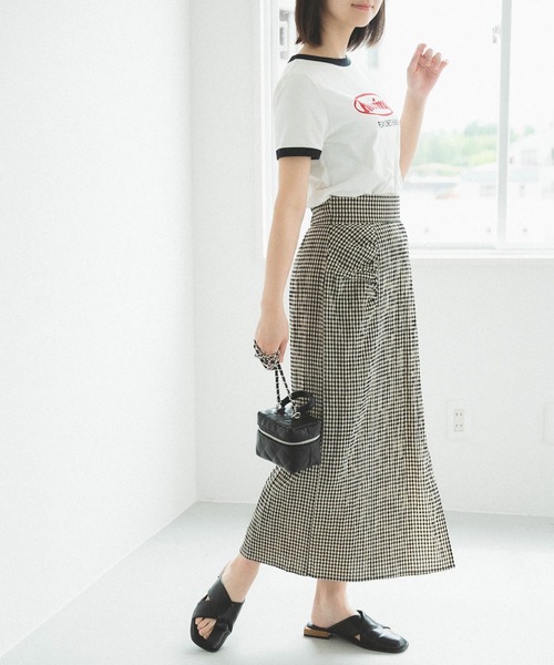 FREE'S MART（フリーズマート）の「◆ロゴプリントリンガーＴシャツ（Tシャツ/カットソー・レディース・ホワイト/ブルー/レッド・FREE）」の8枚目の写真