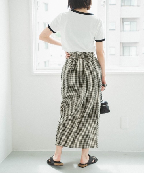 FREE'S MART（フリーズマート）の「◆ロゴプリントリンガーＴシャツ（Tシャツ/カットソー・レディース・ホワイト/ブルー/レッド・FREE）」の9枚目の写真