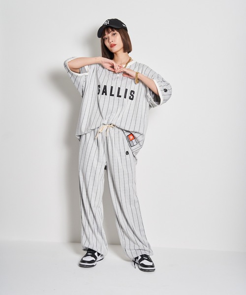 GALLIS ADDICTION（ガリスアディクション）の「GA STRIPE HENRY TOP（Tシャツ/カットソー・メンズ・ホワイト/ブラック・L/M）」の15枚目の写真