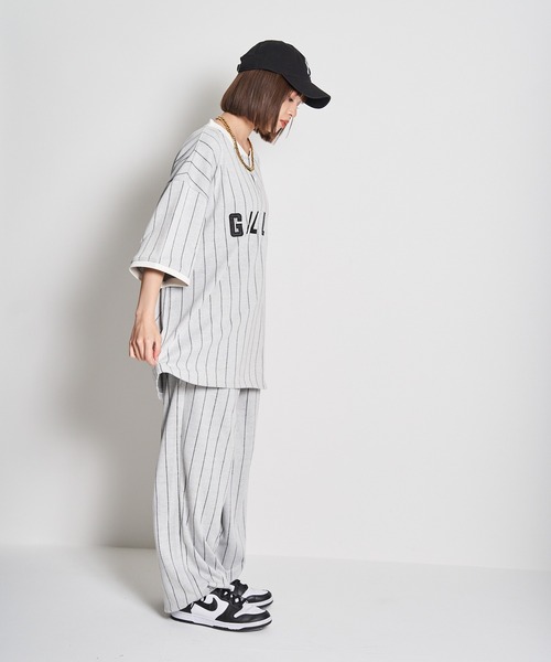GALLIS ADDICTION（ガリスアディクション）の「GA STRIPE HENRY TOP（Tシャツ/カットソー・メンズ・ホワイト/ブラック・L/M）」の19枚目の写真