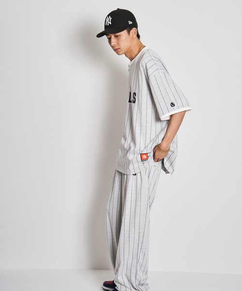 GALLIS ADDICTION（ガリスアディクション）の「GA STRIPE HENRY TOP（Tシャツ/カットソー・メンズ・ホワイト/ブラック・L/M）」の22枚目の写真
