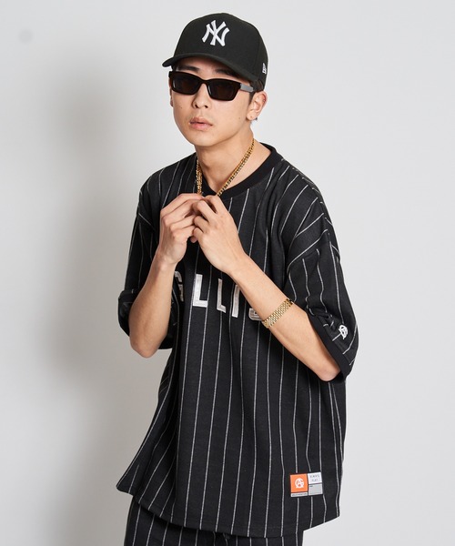 GALLIS ADDICTION（ガリスアディクション）の「GA STRIPE HENRY TOP（Tシャツ/カットソー・メンズ・ホワイト/ブラック・L/M）」の11枚目の写真