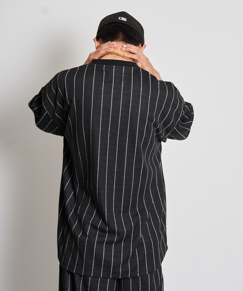 GALLIS ADDICTION（ガリスアディクション）の「GA STRIPE HENRY TOP（Tシャツ/カットソー・メンズ・ホワイト/ブラック・L/M）」の13枚目の写真