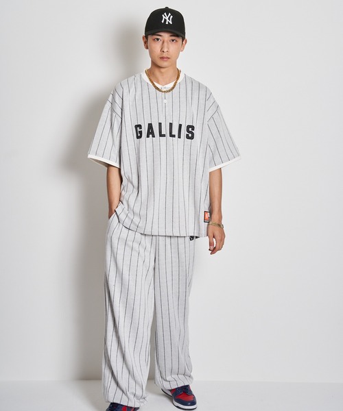 GALLIS ADDICTION（ガリスアディクション）の「GA STRIPE HENRY TOP（Tシャツ/カットソー・メンズ・ホワイト/ブラック・L/M）」の20枚目の写真