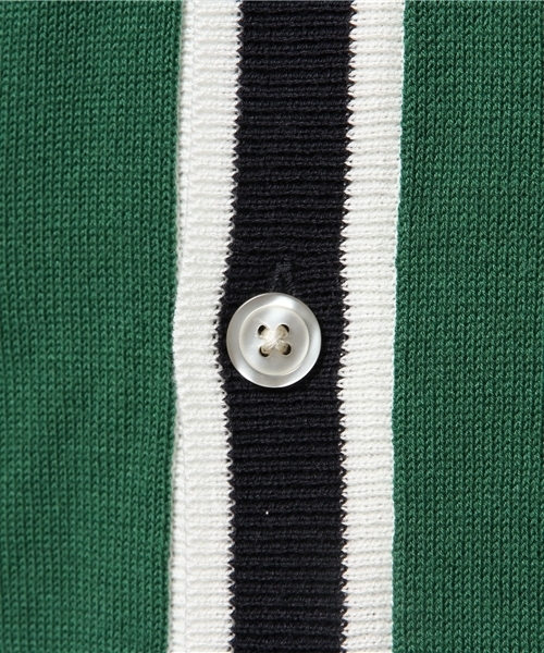 WEGO(ウィゴー)の「WEGO/ラインカーディガン(カーディガン/ボレロ・メンズ・ホワイト/グリーン・MEDIUM/LARGE)」の7枚目の写真