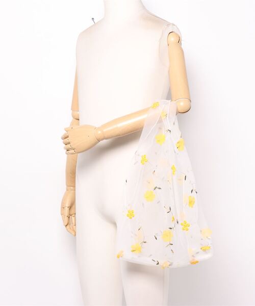 PICCIN(ピッチン)の「【WEB限定】ボタニカルエンブロイダリーエコバッグ(トートバッグ・レディース・アイボリー/グレー/イエロー・FREE)」の15枚目の写真