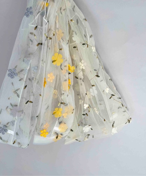 PICCIN(ピッチン)の「【WEB限定】ボタニカルエンブロイダリーエコバッグ(トートバッグ・レディース・アイボリー/グレー/イエロー・FREE)」の5枚目の写真