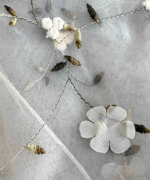 PICCIN(ピッチン)の「【WEB限定】ボタニカルエンブロイダリーエコバッグ(トートバッグ・レディース・アイボリー/グレー/イエロー・FREE)」の7枚目の写真