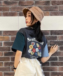 BACK NUMBER(バックナンバー)【メンズ】バック刺繍プリント半袖Tシャツ
