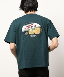 BACK NUMBER(バックナンバー)【メンズ】バック刺繍プリント半袖Tシャツ