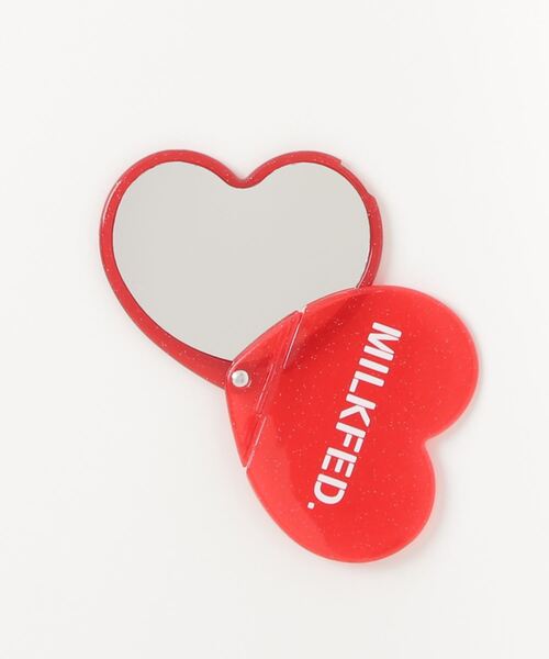 MILKFED.（ミルクフェド）の「HEART MIRROR（手鏡/メイクミラー・レディース・レッド・ONE SIZE）」の7枚目の写真