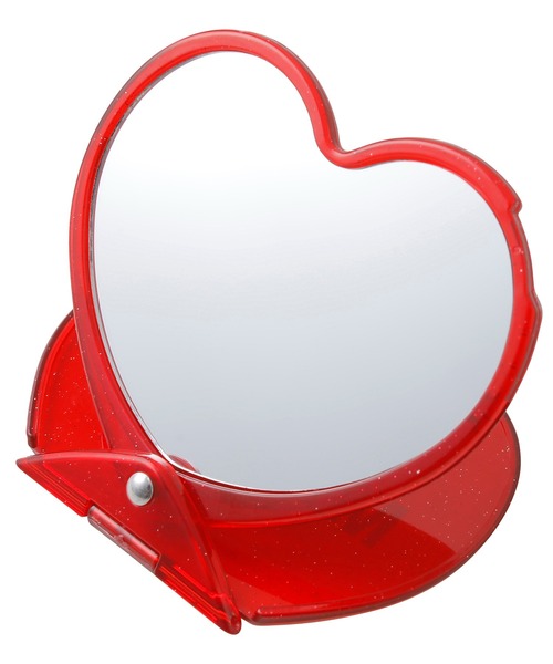 MILKFED.（ミルクフェド）の「HEART MIRROR（手鏡/メイクミラー・レディース・レッド・ONE SIZE）」の3枚目の写真