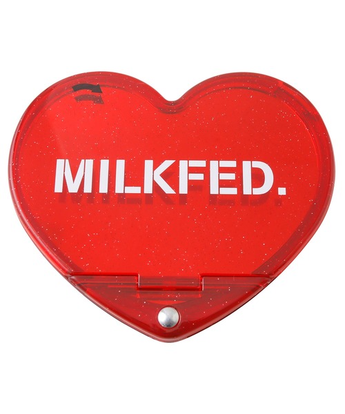 MILKFED.（ミルクフェド）の「HEART MIRROR（手鏡/メイクミラー・レディース・レッド・ONE SIZE）」の4枚目の写真