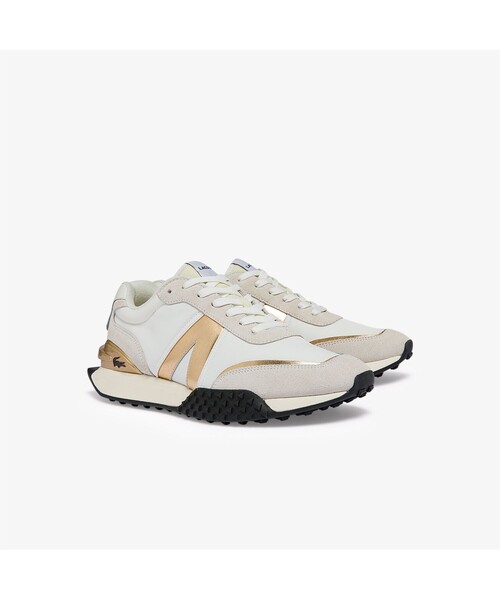 LACOSTE（ラコステ）の「メンズ L-SPIN DELUXE 0722 3（スニーカー・メンズ・ホワイト×ゴールド・25.5cm/26.5cm/28.5cm/25.0cm/26.0cm/27.0cm/28.0cm）」の2枚目の写真