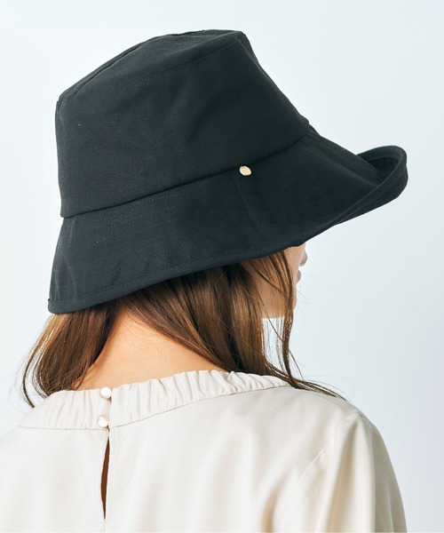 HAT MIKKE(ハットミッケ)の「【HATMIKKE / ハットミッケ】前後でかぶれる2Wayハット / 帽子 / 紫外線対策 / 完全遮光100% / UVカット / 接触冷感 / あご紐付き / サイズ調節可能(ハット・レディース・ブラック/キャメル/キナリ/ベージュ/ピンク・L/S/M)」の10枚目の写真