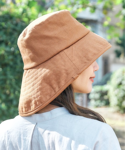 HAT MIKKE(ハットミッケ)の「【HATMIKKE / ハットミッケ】前後でかぶれる2Wayハット / 帽子 / 紫外線対策 / 完全遮光100% / UVカット / 接触冷感 / あご紐付き / サイズ調節可能(ハット・レディース・ブラック/キャメル/キナリ/ベージュ/ピンク・L/S/M)」の13枚目の写真